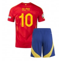 Maglie da calcio Spagna Dani Olmo #10 Prima Maglia Bambino Europei 2024 Manica Corta (+ Pantaloni corti)